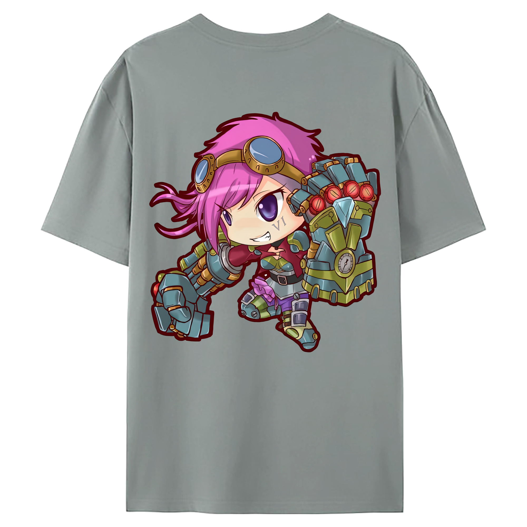 （画像用） リーグ・オブ・レジェンド League of Legends LOL 綿100％ メンズ半袖Tシャツ（バックプリント） 通気性
